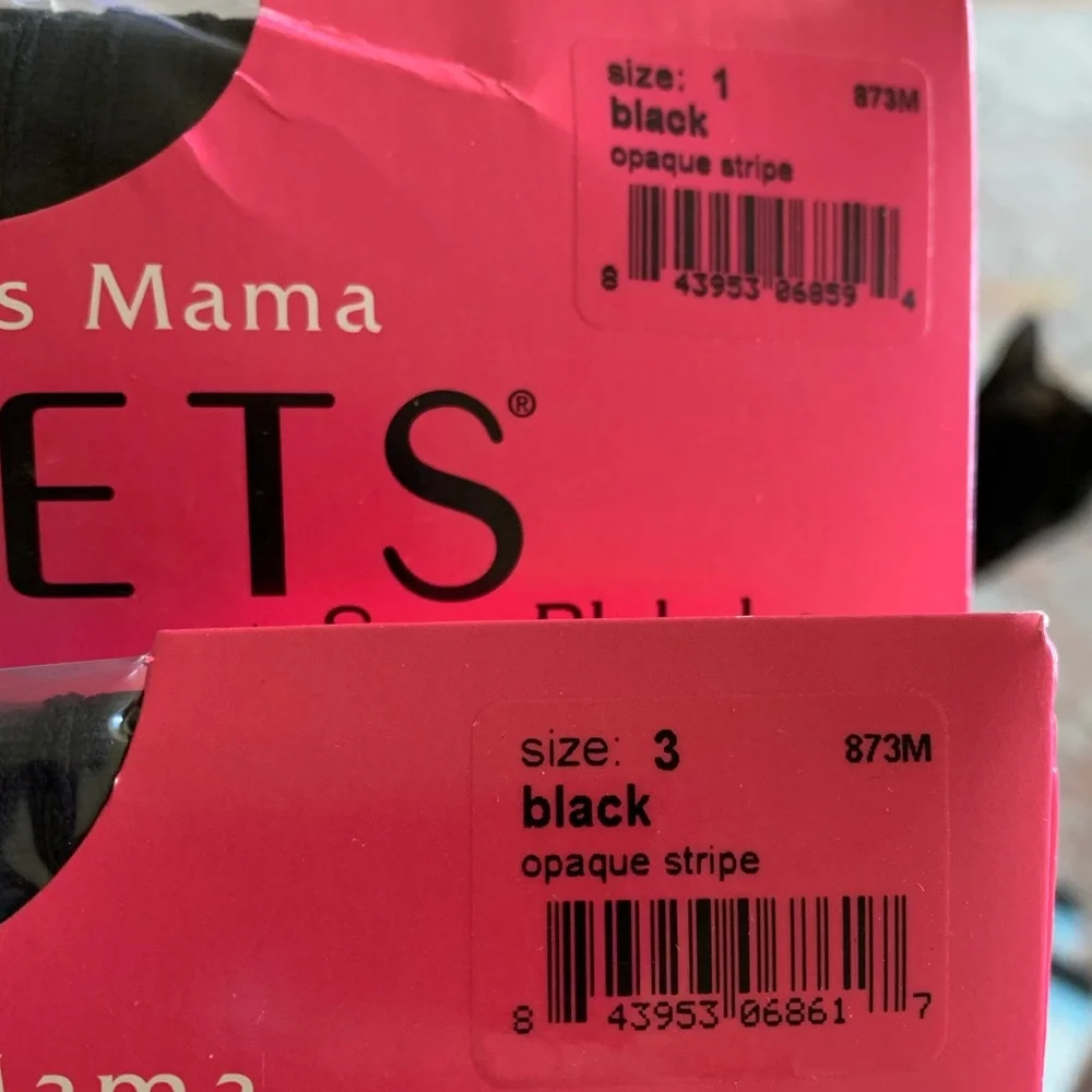 Marvelous Mama Assets by Blakely BLACK Maternity Opaque Tights NWT 🌴